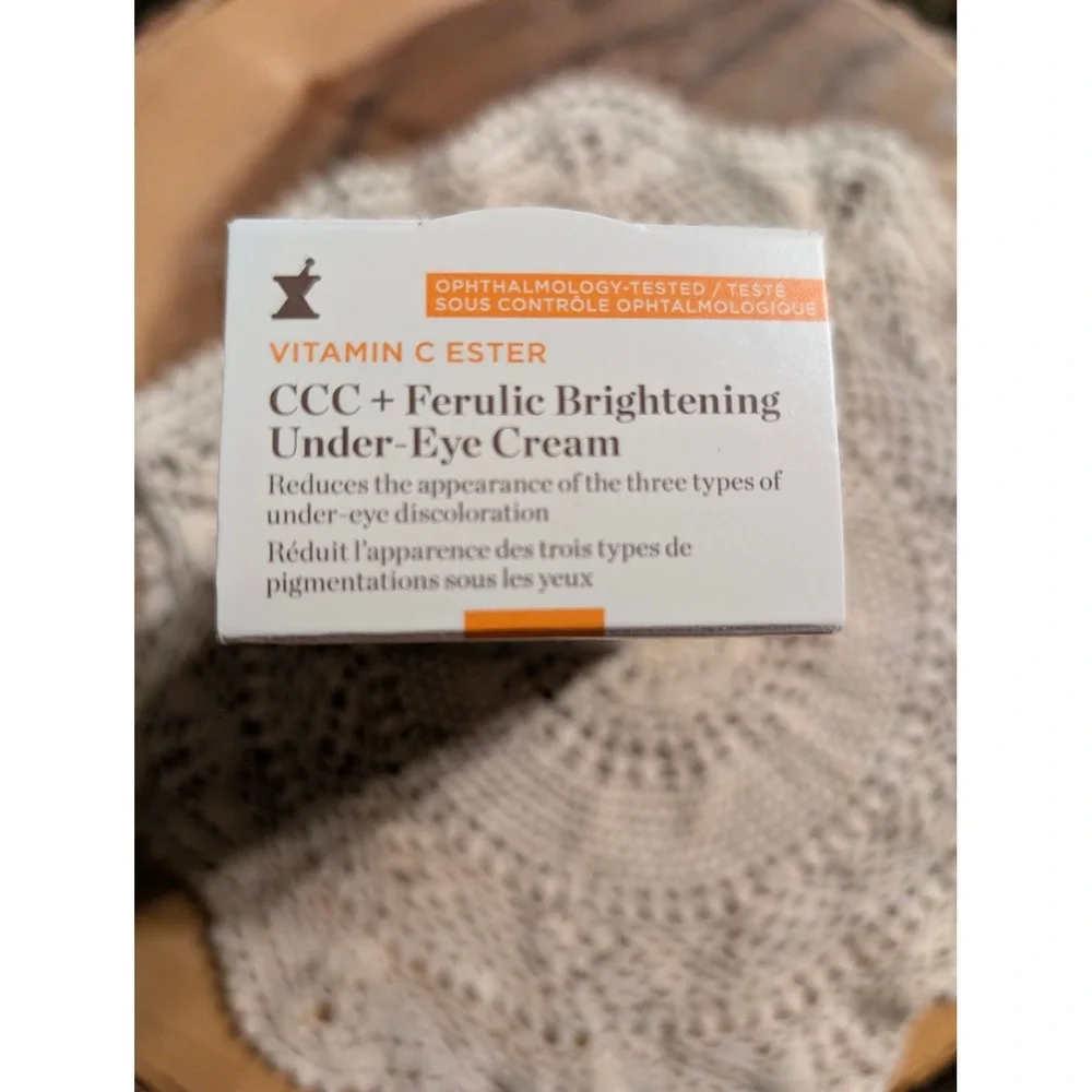 NIB Perricone MD Vitamin C Ester CCC + Ferulic Brightening Under-Eye Cream 0.5oz